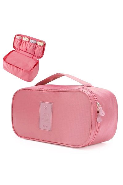 Choice Pink Portable Travel Storage Bag Multi-function Bra Underwear Organizer Bags Toiletry Cosmetic Case