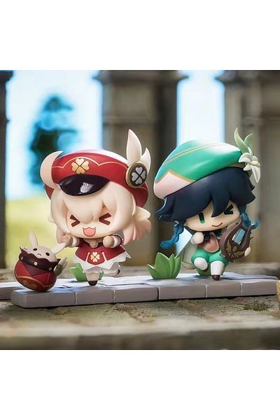 Choice 7-9cm Random 1 Pcs Genshin Impact Account Action Figure Anime Game Genshin Impact Keqing Amber Klee