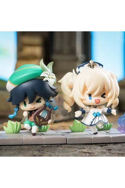 Choice 7-9cm Random 1 Pcs Genshin Impact Account Action Figure Anime Game Genshin Impact Keqing Amber Klee