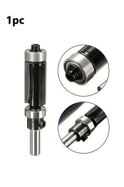 Choice 1pc 1pc Woodworking Power Tools 1/4'' Shank Top & Bottom Bearing Flush Trim Router Bit