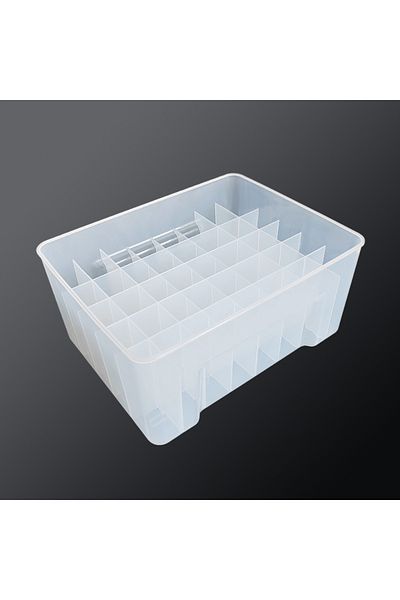 Choice White 40 Grids Plastic Fishing Tackle Box Webfoot Octopus Storage Organizer Lined Box Squid Jig Cont