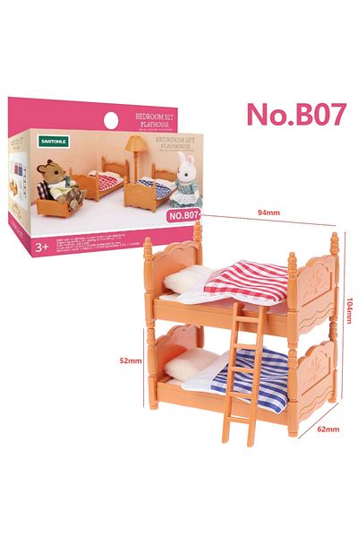 Choice B07 Forest Animal Family Dollhouse Furniture 1/12 Miniature Toys Girl Dolls Accessories Bedroom Bath
