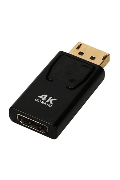 Choice محول 4k DisplayPort إلى HDMI متوافق مع 4k من ذكر إلى أنثى من Dp إلى HDMI متوافق مع الصوت والفيديو HD Ca