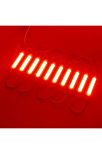 Choice Red 10pcs Cob 6led 24v Led Module Truck Side Marker Indicator Light Super Bright For Bus Lorry Trail