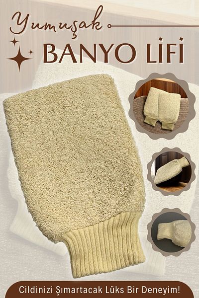 EM AMANOS BEAUTY Soft Bath Loofah - Soft Texture Provides Deep Cleaning Exfoliating Effect Revitalizes Skin