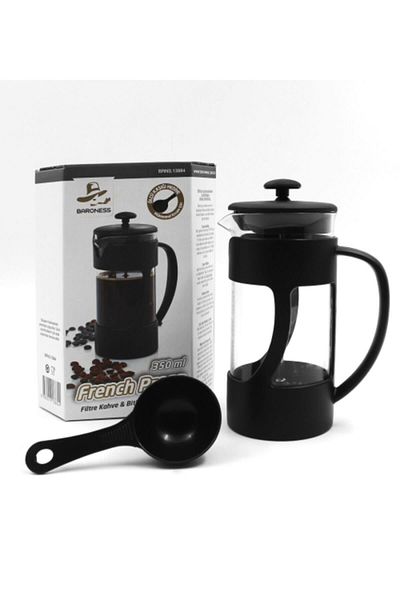 CMT 350 ml Frech Press Herbal Tea Filter Coffee Glass