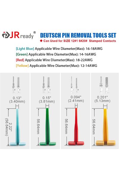 Choice St5267 Jrready Pin Extractor Tool For Solid/stamped Contacts Terminal Removal Instrument For Deutsch