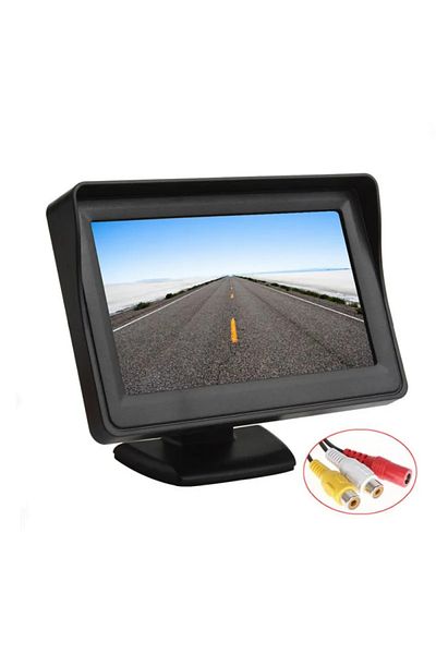Choice Cmdisplaybalck 4.3 (16:9) Car Mounted Display Easy Install Desktop High-definition Reverse Image Car