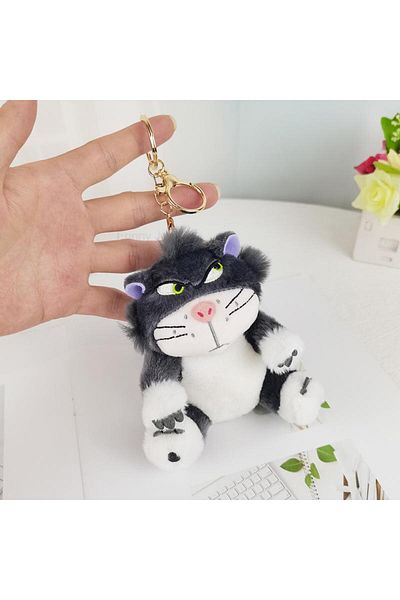 Choice 2 12cm 4 Colors Lovely Lucifer Plush Keychain Doll Kawaii Bag Pendant Plush Stuffed Toy Backpack Pe.