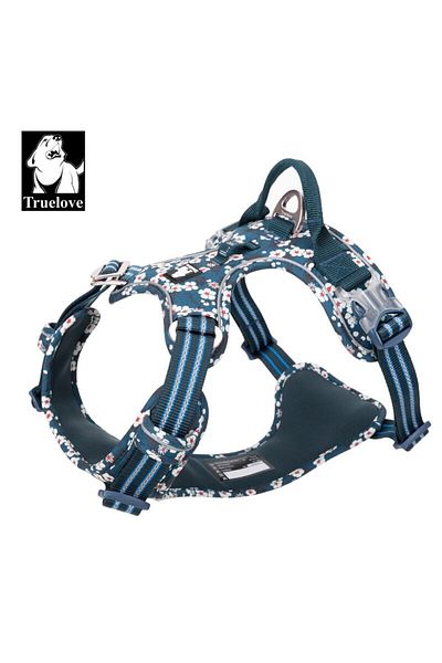 Choice Truelovepet Dog Harness for Big Medium Small with Cotton Aluminum Alloy Floral Pattern Adjustable...