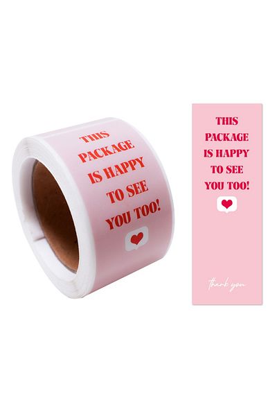 Choice Style02 100pcs/roll Thank You Sticker Seal Labels Small Business Gift Decor Sticker This Package Ls