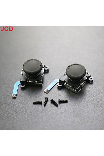 JCD Black 2pcs Replacement Joystick For Switch Original 3d Joystick Analog Thumb Stick For Switch Li