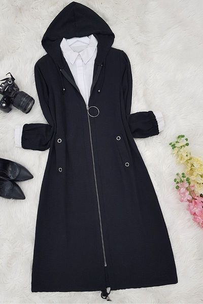 Modamorfo Schwarze Ayrobin-Mütze – Kapuzenpullover und Taschen