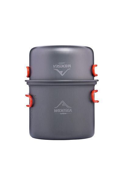 Choice Orange Widesea Ultralight Camping Cooking Utensils Outdoor Tableware Pot Set Hiking Picnic Travel To