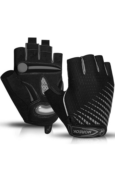 Choice Xl Gray Moreok Cycling Gloves,breathable Bicycle Gloves,5mm Gel Pads Non-slip Mountain Bike Gloves M