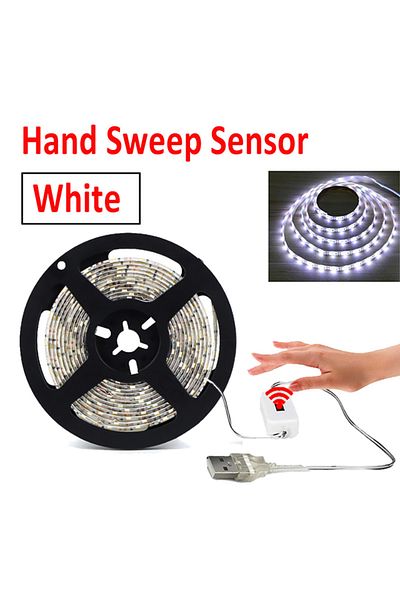 QNCX LED Strip Light Hand Sweep Waving Sensor DC 5V USB 2835 Backlight LED TV Kitchen Under Cabinet La...