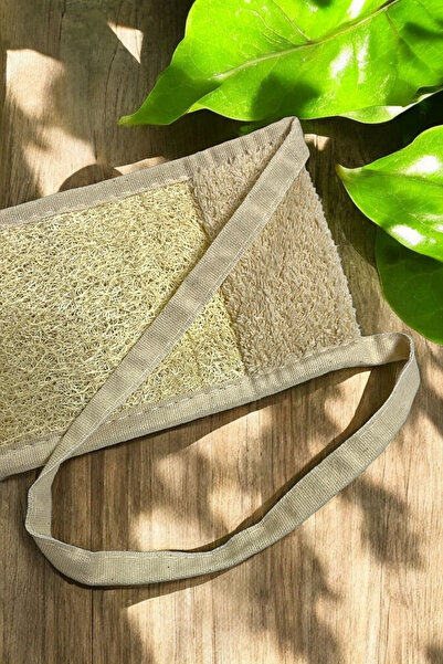 EM AMANOS BEAUTY Doğal Kabak Lifli Sırt Peeling ve Masaj Lifi Cilt Yüzeyini Yeniler Cilt Sıkılaştırıcı Etki Oluşturur