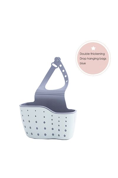 Choice 1pc Sky Blue 1pc Sky Blue Creative Sink Storage And Drainage Rack Hanging Bag Kitchen Faucet Adjusta