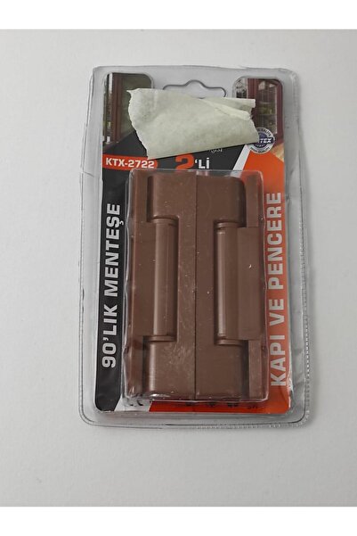 RAMDET Pvc Pimapen Kapı Ve Pencere Menteşesi 2'lik Set 90'lık Menteşe Kahverengi