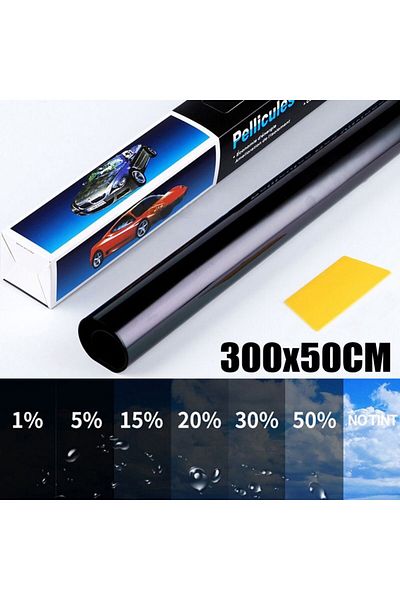 Choice 15 Percent Clear 50x3m Car Windshield Sun Visor Strip Tint Film Front Glass Vlt 1%-50% Sun Shade Win