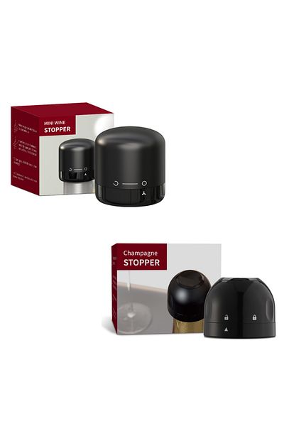 Choice 1/2Pcs Vacuum Red Wine Bottle Cap Stopper Silicone Sealed Champagne Bottle Stopper Reusable Retai...