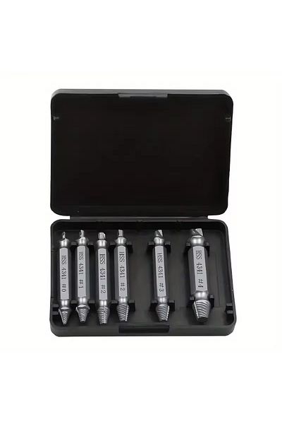 Choice Screw Extractor A Damaged Screw Extractor Broken Bolt Stripped Set Double Head Tool Easy Out Removal
