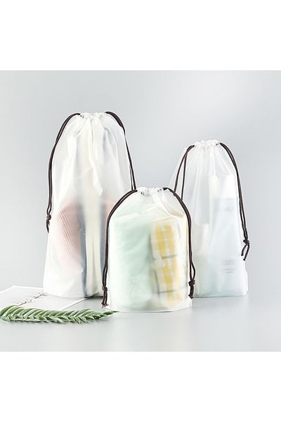 Choice 16x20-18x25-20x30 Frosted Blank-3pc 3pc Cute Transparent Waterproof Travel Cosmetic Bag Women Makeup