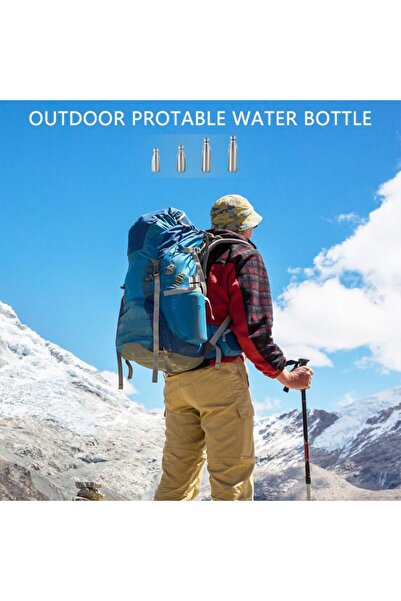 Choice 1000ML Stainless Steel Canteen Kettle Outdoor Camping Water Bottle Portable Large Capacity Cola Drin
