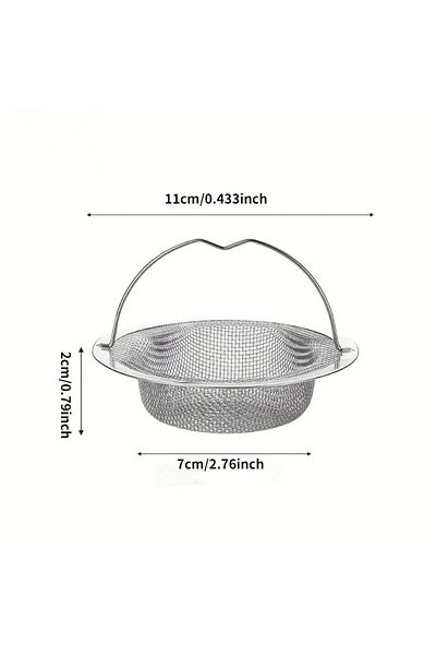 Choice 1 Pcs Stainless Steel Bathtub Hair Catcher Stopper, Shower Drain Hole Filter With Handle, Metal Sink