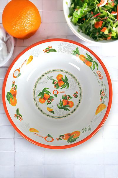 İnci Emaye 24 cm Enameled Bowl Plate, Pit Plate, Salad Plate, Chips Plate