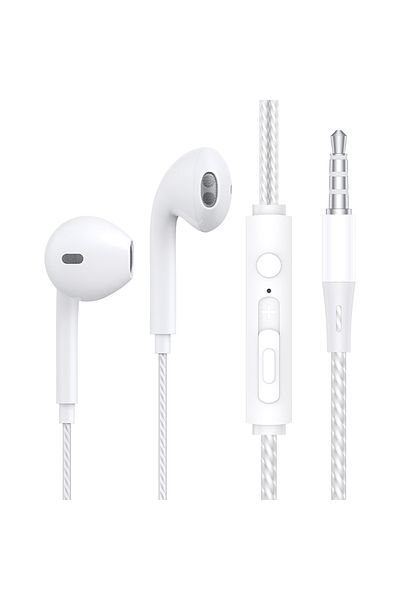 Choice White Topk F20 In-ear Headphone Hifi Sound Quality Built In Hd Mic Universal 3.5mm Plug Original Hig
