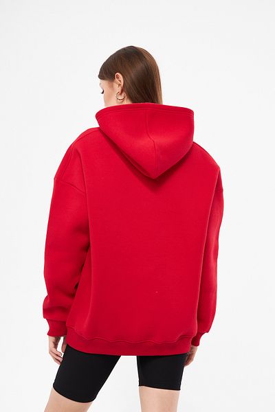 YÜKSEL IŞIK Hooded Unisex Basic Sweatshirt - Stone Printed, 100% Cotton
