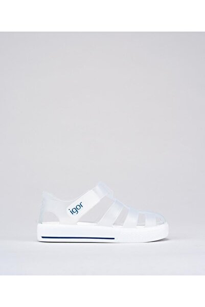 IGOR Size 19-30 Boys' White Color Star Sandals