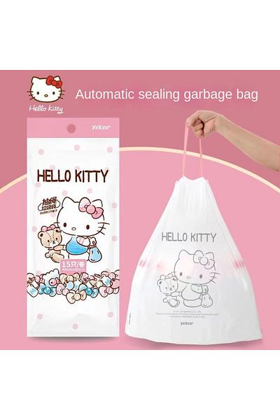 Choice 1 Pack Of 15 Pieces Hello Kitty Sanrio 50*45 Cute Kawaii Hello Kitty Home Drawstring Home Office Med