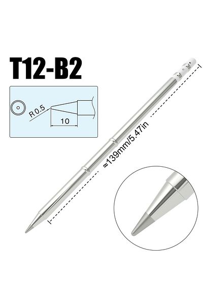 FMchip T12-b2 T12 Series Soldering Iron Tip For Hakko Fx951 Fx-950 Bk969d Fm-2027 T12 Welding Station Unive