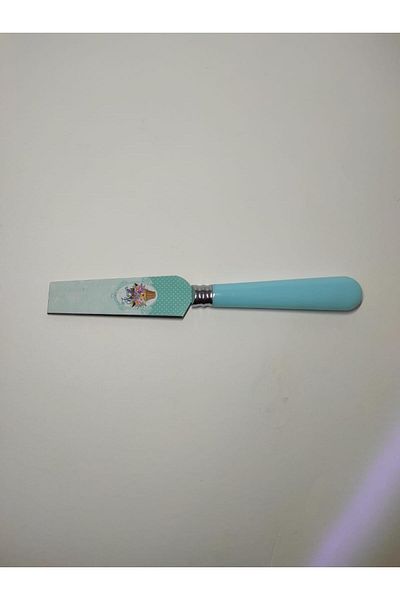 RAMDET Mini Cake Pastry Spatula Decorative Flower Printed Mini Pastry Spatula 21 Cm Small Spatula