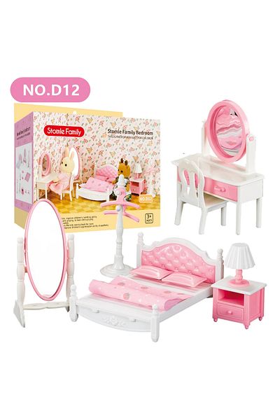 Choice D12 Toys Doll Forest Family Montessori Kitchen Miniature Doll House 1/12 Toy Kitchen Accessories Dol