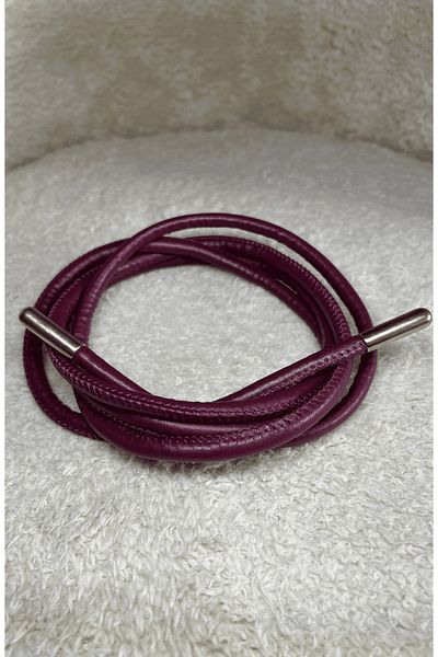 Fatma Atasoy Tie Belt Claret Red