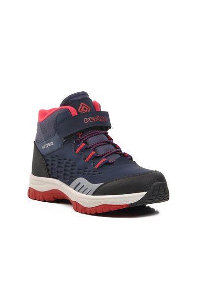 pepino Walkway Navy Blue-Red Children's Outdoor Boots