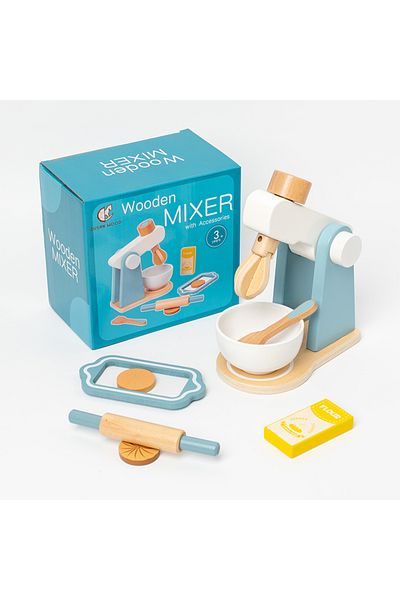 Choice Mixer Wooden Kitchen Pretend Play Toy Simulation Wooden Coffee Machine Toaster Machine Food Mixer Ba