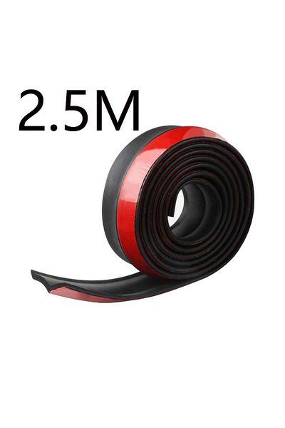 Choice 2.5M Car Front Bumper Lip Splitter Spoiler Rubber Skirt Protector Body Trim Bumper Lip Strip Car Sid