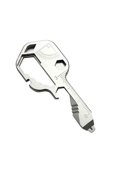 Choice 7 Silver Hardware,stainles Ssteel Pendant,multifunction,keychain,key Tool,24 In 1,wrench,bottle Open