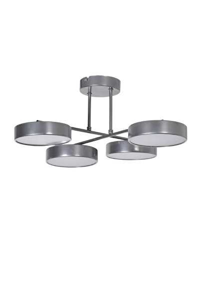 Modavize Aria Modern Tasarım Salon Yatak Odası Mutfak Beyaz Işık Ledli Gri Renk 4 lü Led Avize