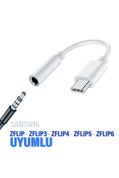 EXENAR لسامسونج ZFlip-ZFlip3-ZFlip4-ZFlip5-ZFlip6 3.5 ملم جاك جهاز محول سماعة...