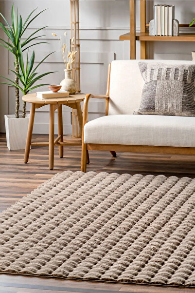 BSB HOME LİVİNG BUBBLE Serisi Özel Puffy Peluş Halı Dekoratif Yumuşacık Yıkan...