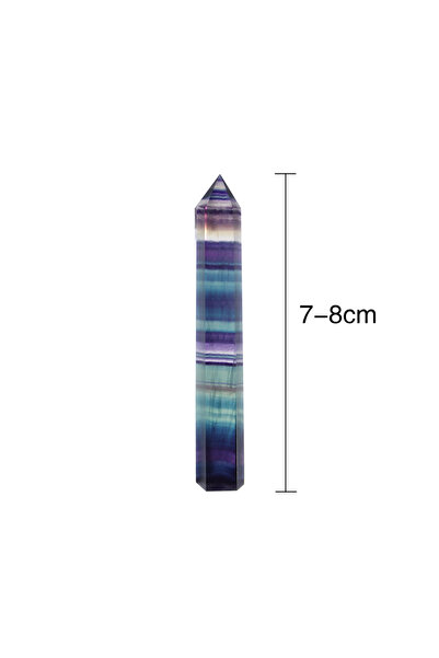Choice Natural Fluorite Crystal Colorful Striped Fluorite 4-7CM Quartz Crysta...