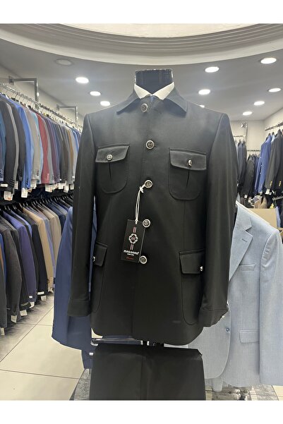 MASSARO Darkesim takım elbıse Kravat hediye