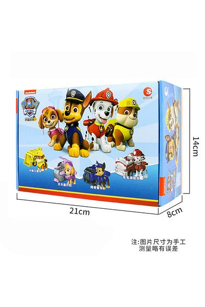 Choice 4pcs With Box 100% Original Paw Patrol 4pcs Vehicle Chase Skye Marshall Pull Back Cars Playset Kids