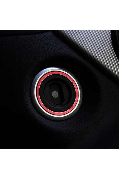 Choice Red Car Interior Engine Start Stop Ignition Key Ring For Mercedes Benz Amg A B C Glc Gla Cla Gl Clas