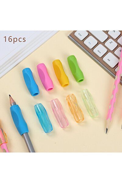 Choice 16 قطعة من مقابض أقلام الرصاص ذات المقبض المرن، مساعدة مريحة في الكتابة، مقابض أقلام الرصاص، عدد 16